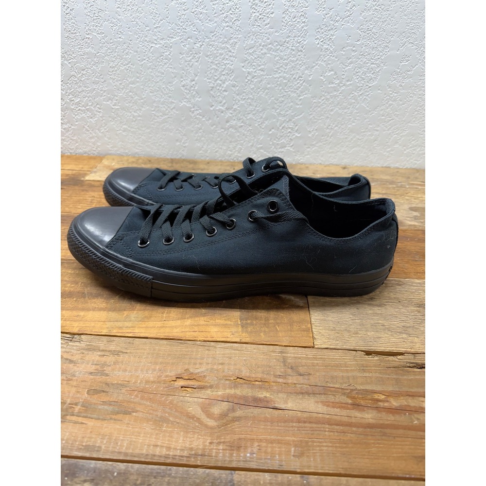 Converse Chuck Taylor All Star Low Top Black Monochrome Mens 15 Womens 17 M5039. - Picture 2 of 4